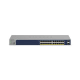 NETGEAR GS724TPv3 Managed L2/L3/L4 Gigabit Ethernet (10/100/1000) Power over Ethernet (PoE) 1U Gray, Blue (GS724TP300NAS) — view 2