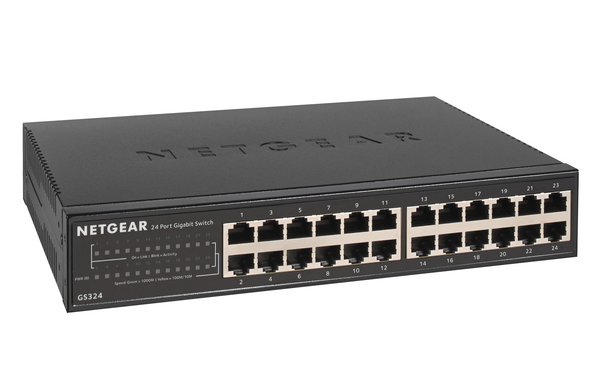 NETGEAR GS324 24-Port Gigabit Unmanaged Ethernet Switch (GS324-200NAS)